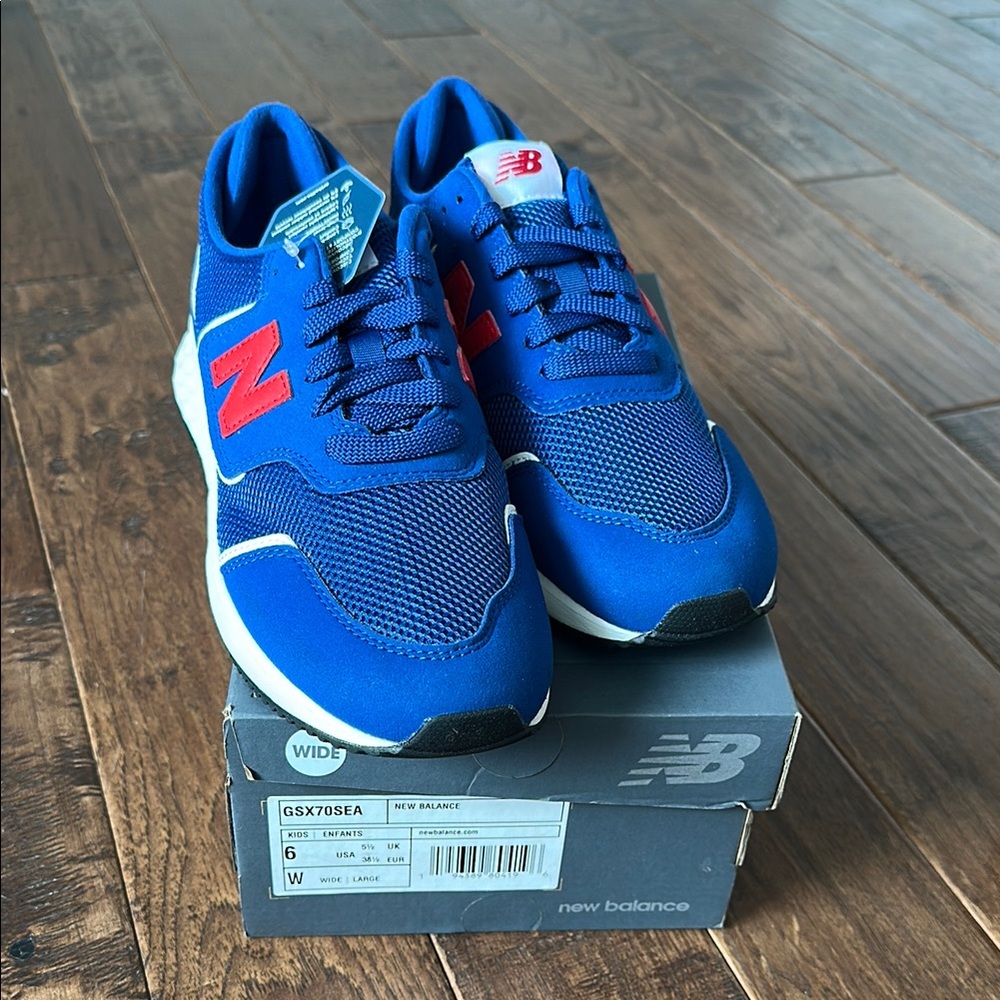 New Balance Blue and Red Sneakers